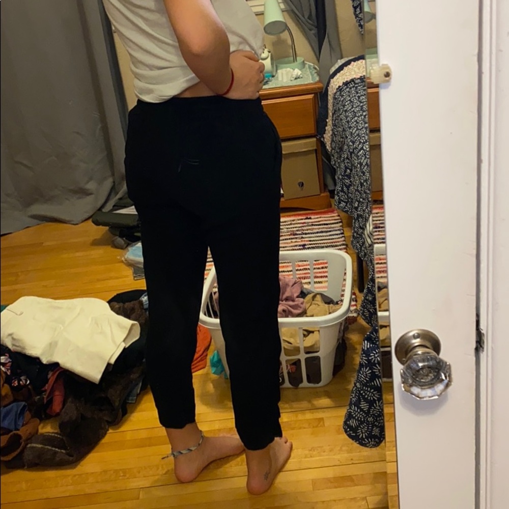 LINEN BLACK PANTS
